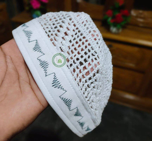 หมวกสวดมนต์มุสลิมผู้ชายหมวก kufi อิสลามส่งออกทั่วโลกจากบังคลาเทศทุกฤดูกาลสะดวกสบายและปรับได้ทำด้วยมือ - Product Image 6