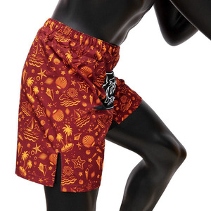 Shorts de bain à séchage rapide pour hommes, imprimés, légers, pour les vacances d'été, les activités aquatiques, avec taille élastique - Product Image 2
