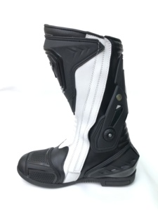 Botas de moto hechas a mano para hombre, botas de cuero para carreras, botas de cuero de vaca original, zapatos de carreras, botas de cuero para hombre - Product Image 5