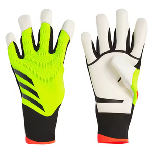 Football Goalkeeper Gloves PU <b>Full</b> Finger Non <b>Slip</b> Breathable Adjustable Wrist Strap Hook Loop Closure Unisex Silicone Printed - Product Image 2