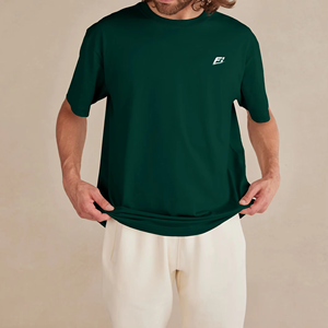 Camisetas de Algodón Lisas para Hombre, Cuello Redondo, Manga Corta, Listas para Impresión por Serigrafía, Bordado y Transferencia Térmica, Ropa de Moda al por Mayor, EE. UU. - Product Image 1