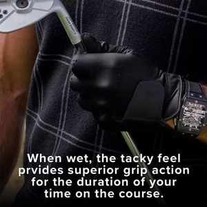 Gant de golf en cuir véritable pour main droite, antidérapant, à enfiler, unisexe, pour le sport - Product Image 2