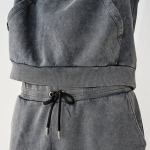 Mejor Precio, Chándal de Invierno para Hombre, Talla Grande, con Capucha, Lavado Ácido, Diseño 2 en 1, 100% Algodón, Estilo de Fábrica, Venta al Por Mayor - Product Image 6