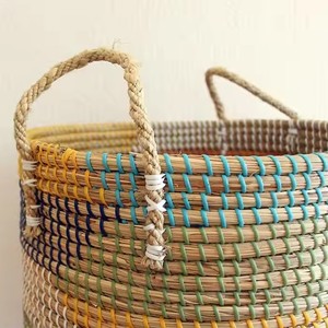 Round/Rectangle/Square Flexible Seagrass water <b>hyacinth</b> <b>basket</b> Eco-Friendly Natural/customized Color Clothing Vietnam <b>Baskets</b> - Product Image 4