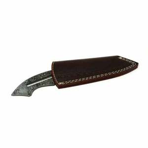 Couteau de camping extérieur MAYSARA MI-19 personnalisé en acier Damas de qualité industrielle 4 mm, forgé à la main, motif goutte de pluie, haute qualité, support OEM - Product Image 2