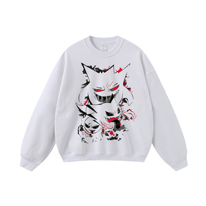 High Street print <b>vintage</b> retro hooded <b>sweatshirt</b> for men and women vibe hip-hop personality casual <b>oversized</b> hooded shirt - Product Image 4