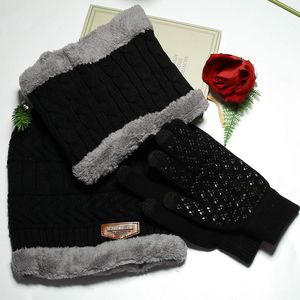 Conjunto de Ropa de Invierno para Esquí y Nieve para Hombre y Mujer, Gorro Holgado, Bufanda con Forro Polar y Guantes con Pantalla Táctil, Gorros Tejidos Cálidos - Product Image 5