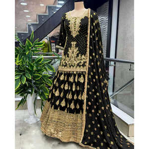 Magnifiques robes de mariée, top lehenga et dupatta, ensemble élégant pour les mariages - Product Image 6