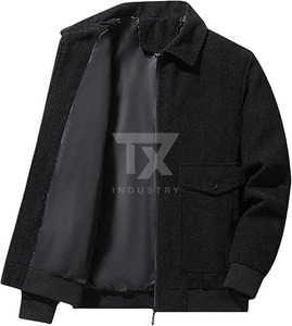 Custom Men's <b>Winter</b> Spring Fall Stand Collar Front Logo Bomber <b>Jackets</b> Canvas <b>Waterproof</b> Factory Direct Fashion Street Apparel - Product Image 6