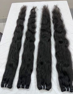Haute Qualité 10A 12A Remy Cuticule Aligné Lisse Os Droite Vague Naturelle Extensions de Cheveux Humains Machine Double Trame - Product Image 5