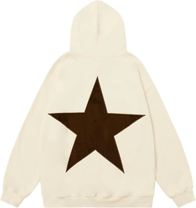 Sweat-shirts à capuche personnalisés imprimés étoiles pour femmes et hommes, mode streetwear printemps automne, manches longues, coupe ample, pulls décontractés - Product Image 4