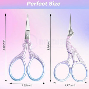 Stainless Steel Embroidery <b>Scissors</b> Set Sharp Blade Small <b>Sewing</b> Craft Tool Right Handed For Makeup And Thread Cutting - Product Image 4