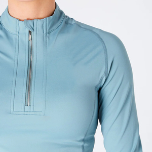 Nouvelle arrivée : chemise d'équitation pour femmes, pour spectacles équestres en plein air, impression personnalisée, manches longues, tissu tricoté léger, séchage rapide - Product Image 4