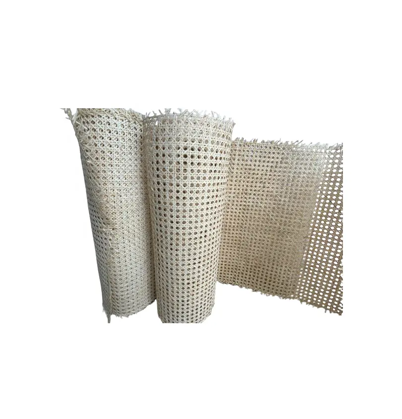 Rolo pré-tecido de correias de cana de vime/material de vime de bambu para móveis de mesa de jantar ao ar livre (0084587176063 whatsapp)