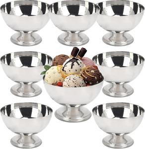 Bol à glace en métal durable conçu pour la présentation quotidienne de desserts - Product Image 5