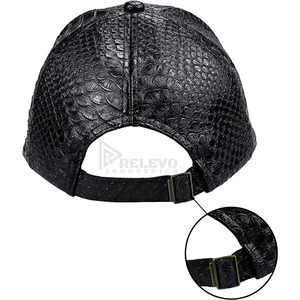 Gorra de Béisbol de Cuero Personalizada, 6 Paneles, Ajustable, Unisex, Cómoda, Transpirable, de Color Sólido, para Uso Casual, para Adultos - Product Image 2