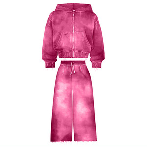 Conjunto de Sudadera con Capucha y Pantalones Deportivos Extra Grandes para Hombre, 100% Algodón, 400 g/m², Estilo Vintage, Lavado Ácido, Patrón 3D, Unisex - Product Image 4