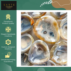 Venta Exclusiva de Cuencos Decorativos de Mármol con Piedras Preciosas Naturales Hechos a Mano de Primera Calidad para Decoración del Hogar al Mejor Precio - Product Image 6