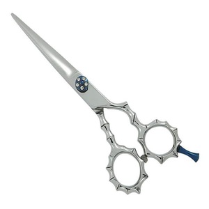 Ciseaux de coiffure professionnels pour hommes, revêtement noir, vis à tête creuse - Product Image 1