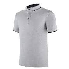 Polo de golf blanc personnalisé 2026 pour homme à manches courtes avec logo, performance optimisée et bordures contrastées à triple rayure sur le col et les poignets - Product Image 3