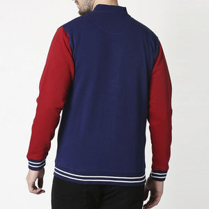 Vestes Varsity pour homme avec manches en cuir, logo personnalisé, veste de baseball en chenille pour homme - Product Image 3