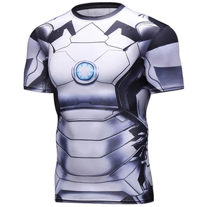 Oem Blank <b>Surf</b> Sports Rashguard <b>Printed</b> Compression Shirt Short Sleeve Custom Logo Polyester Sublimation Rash Guard for Men - Product Image 4