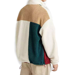 Cheap Price Custom Full Zip Polar Fleece <b>Jacket</b> Men Winter <b>Warm</b> Turtleneck Collar Outwear Casual Solid Color OEM Service - Product Image 2