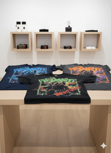 T-shirts unisexes décontractés de haute qualité, effet délavé, 220 GSM, impression sérigraphique personnalisée, style streetwear, vente en gros - Product Image 4