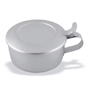 Gobelet à expectorations de qualité supérieure - Gobelet de collecte d'échantillons en acier inoxydable réutilisable, autoclavable, de qualité médicale, avec couvercle à ajustement précis - Product Image 1