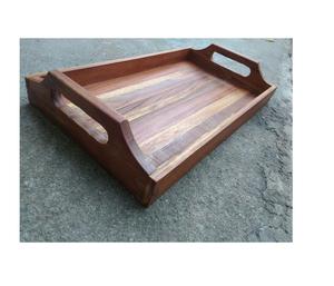 Bandeja de Servir de Madera Oscura Tradicional, Perfecta para Banquetes Formales y Eventos Culturales, con Estilo para sus Necesidades de Servicio - Product Image 2