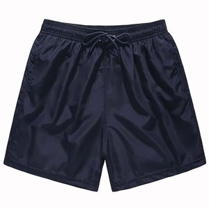 Shorts de bain pour hommes en toile de couleur unie orange, écologiques, avec cordon de serrage à la taille, séchage rapide, pantalon décontracté - Product Image 6