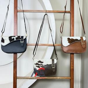 Bolso Bandolera de Cuero Vacuno Genuino Estilo Western para Mujer 2026, con Diseño Elegante, de Gran Venta, Ideal para Ocasiones Especiales - Product Image 1