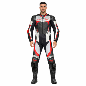 Custom 2026 Professional One Piece Motorcycle Racing Leather Suit Motorbike Track Riding Protective Gear with CE Armor for Men - Product Image 3