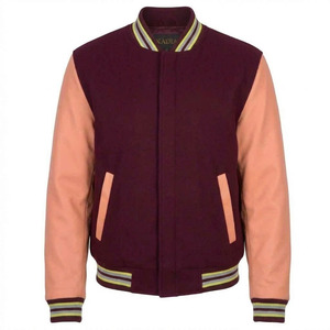 ราคาขายส่ง แจ็คเก็ตวาร์ซิตี้ผู้ชายแบบกำหนดเอง แจ็คเก็ตเบสบอลกันลม สไตล์เลตเตอร์แมน บอมเบอร์ แจ็คเก็ตวาร์ซิตี้ - Product Image 2