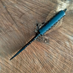 Nouveau Couteau de Chasse et de Camping DIY en Acier Damas de Haute Qualité, Fait Main, 8 Pouces, Lame Droite 5mm, Manche en Bois, Revêtement Poudré, OEM - Product Image 5