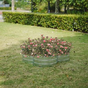 Kit de boîte de jardinière de lit de jardin surélevé en acier galvanisé en forme de trèfle pour la maison, le jardinage en plein air et l'affichage de pots de fleurs - Product Image 6