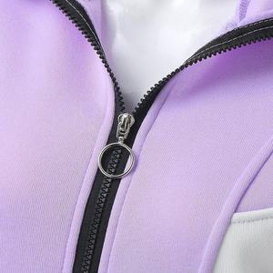 Ensemble survêtement violet pour femme, haute qualité, sweat-shirt et pantalon de jogging, fournisseur pakistanais, prix bas, survêtement tendance pour femme - Product Image 3