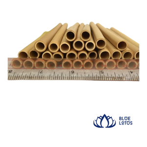 [NOUVEAU] Pailles en bambou jetables biodégradables en fibres naturelles organiques avec logo personnalisé ECO - Product Image 1
