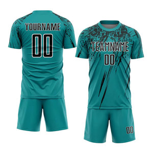 Camiseta de fútbol personalizada para adultos, camiseta de fútbol personalizada con tu nombre, número, logotipo del equipo, pantalón corto de verano transpirable de secado rápido de alta calidad - Product Image 4