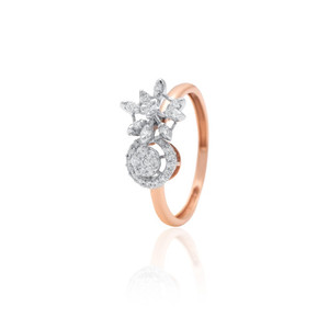 Anillo de Diamantes Naturales de Oro Rosa de 14 Quilates Zota Jewel, Talla Regular, Certificado SGL, Joyería de Compromiso de Lujo, Proveedor de Oro Indio - Product Image 3