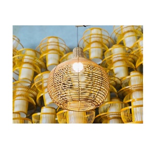 Linterna colgante de bambú modelo Malibu asiático listo para enviar para manualidades de fiesta colgante de pared decoraciones navideñas del Día DE LA Tierra - Product Image 4