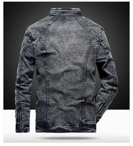 Veste en jean pour homme, design personnalisé, logo sur mesure, fabrication de qualité supérieure, prix de gros, imperméable, service OEM durable. - Product Image 4