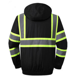 Custom Cheap Price ANSI Class 2 EN ISO 20471 Class 2 Fashion Hi-vis Outdoor <b>Men</b> <b>Reflective</b> Safety Work <b>Jacket</b> <b>Reflective</b> Zipper - Product Image 3