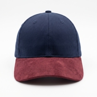 Casquette de baseball exclusive de luxe, vierge, bicolore marine et bordeaux, à six panneaux, à visière courbée, style Dad Hat, mode streetwear, INJAE, respirante