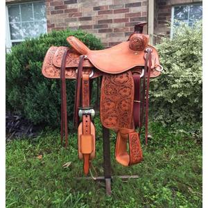 Asiento de Cuero Natural Duradero para Montar a Caballo, para Hombres y Mujeres, Ecológico, Estilo Inglés Europeo - Product Image 1