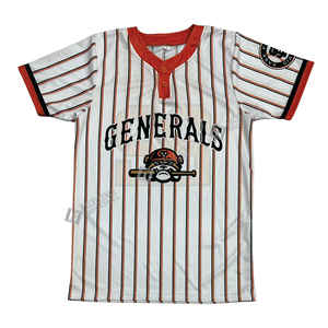 Camiseta de Béisbol Sublimada con Cuello en V, Diseño Personalizado, Servicio OEM, Transpirable, 100% Poliéster, Colores Personalizados - Product Image 2