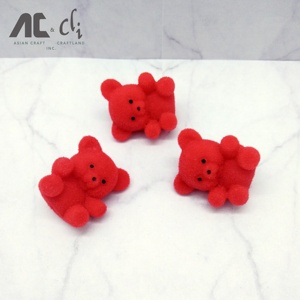 ตุ๊กตาหมีขนาดเล็ก 1 นิ้ว สีแดงคริสต์มาส สำหรับตกแต่งบ้านตุ๊กตาขนาดเล็กหรืองานฝีมือ - Product Image 5