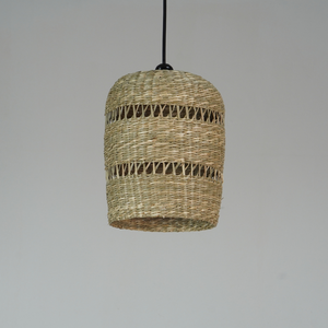 Vietrustic Top Trending Rustic Seagrass Hanging Lampshade Custom Size Color Handmade Woven Eco-Friendly Lightweight <b>Light</b> <b>Shade</b> - Product Image 6