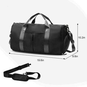 OARH INT INDUSTRY กระเป๋าเดินทางยิม กระเป๋าเดินทาง 30-40L 600D ผ้าใบสีเบจ กระเป๋าสะพายไหล่หลายช่อง กระเป๋ากีฬา - Product Image 3