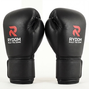 Gants de boxe RYDOM 16oz en cuir à lacets, gants d'entraînement à doigts entiers pour adultes, équipement de frappe en cuir de vachette - Product Image 3